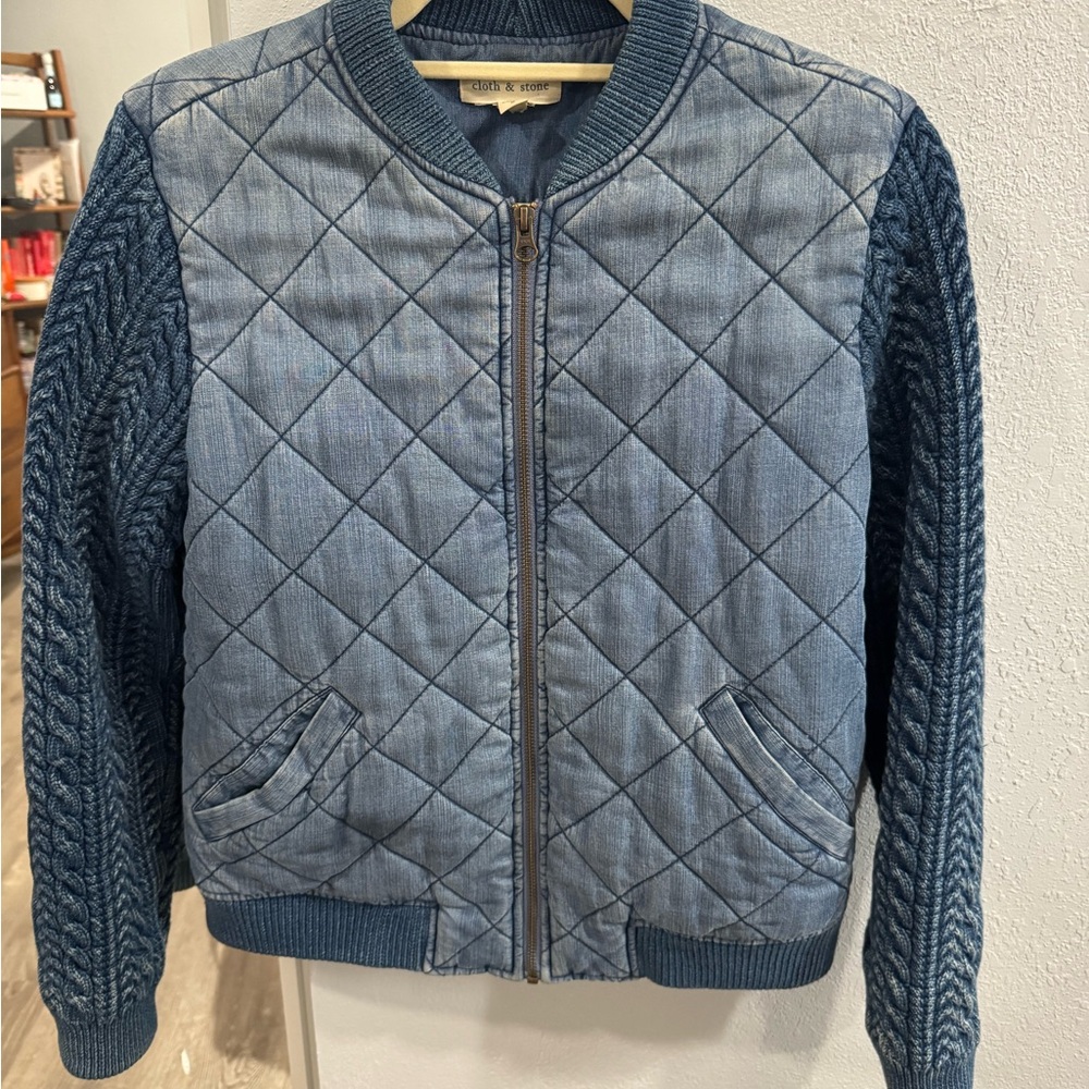 Cloth & Stone Blue and Pink Jacket